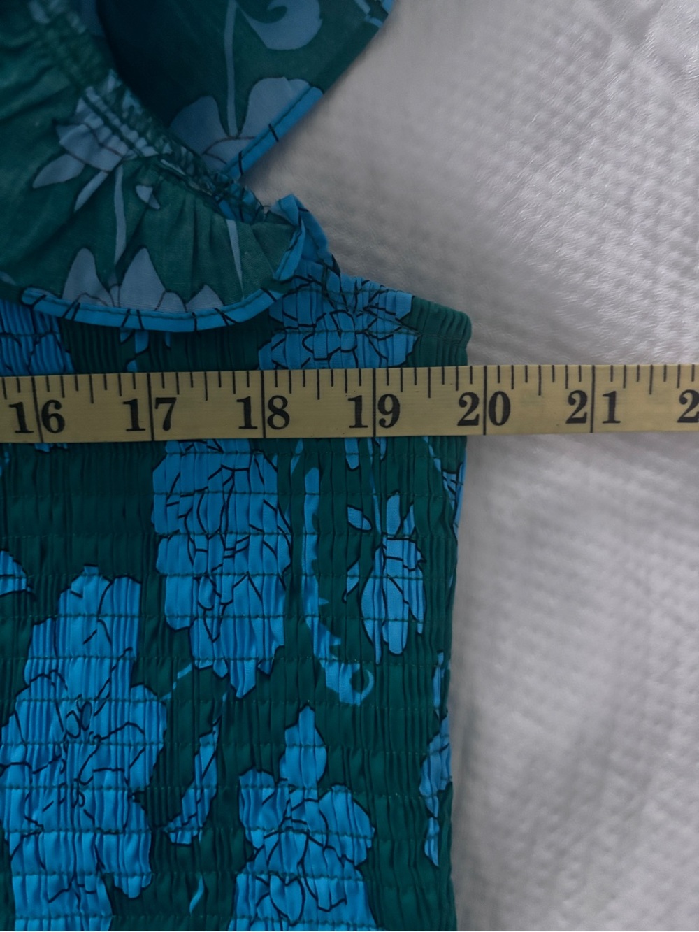 Sugarlips Waterlilly Floral Sunfire Smocked Bodice Tiered Midi Dress 2X - Picture 11 of 13